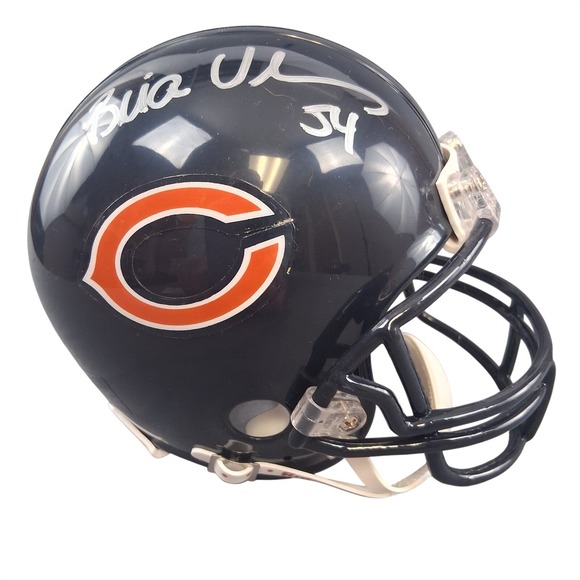 Brian Urlacher Chicago Bears Autographed Riddell Mini Helmet Privately Certified